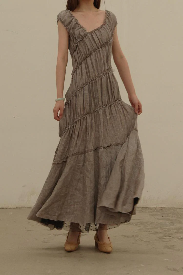 Peng Tai linen dress S21075 - Image 4