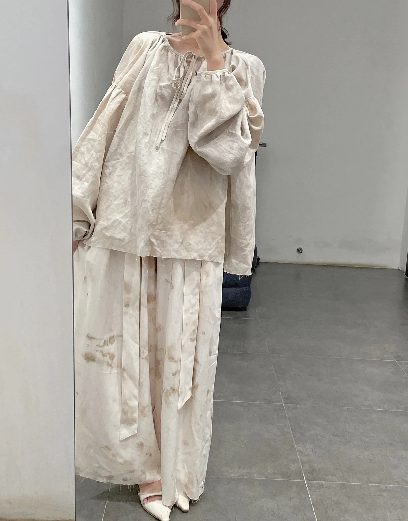 pengtai linen dyed trousers S210118 - Image 24