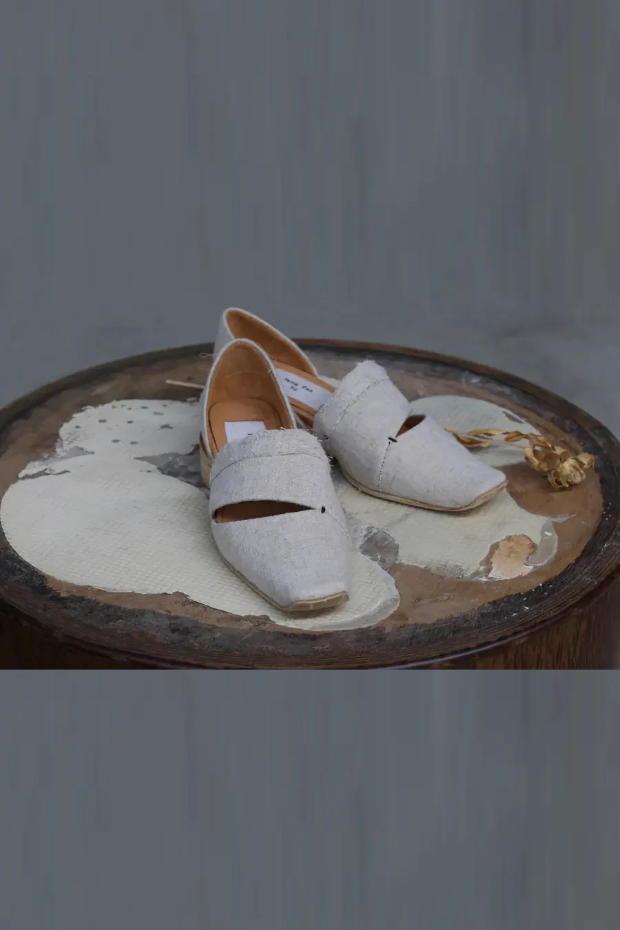pengtai linen leather shoes W20170 - Image 4