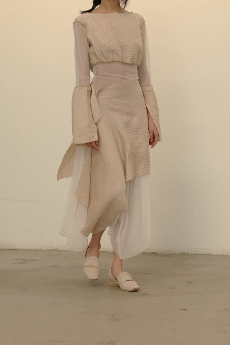 Peng Tai linen medicine dyed dress S21053 - Image 3
