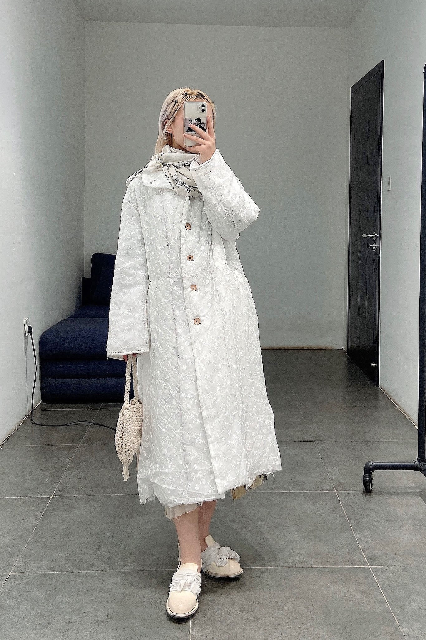 Peng Tai linen muslin coat W20121 - Image 15
