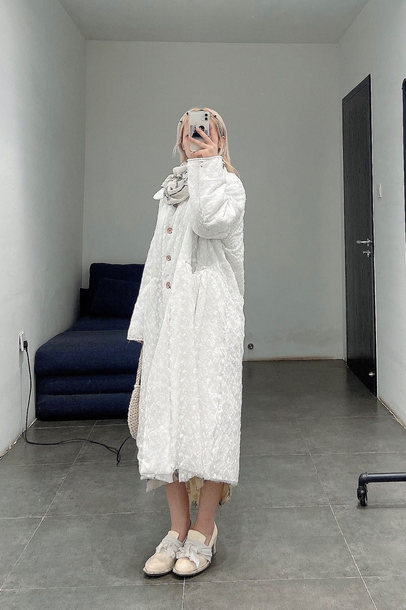 Peng Tai linen muslin coat W20121 - Image 16