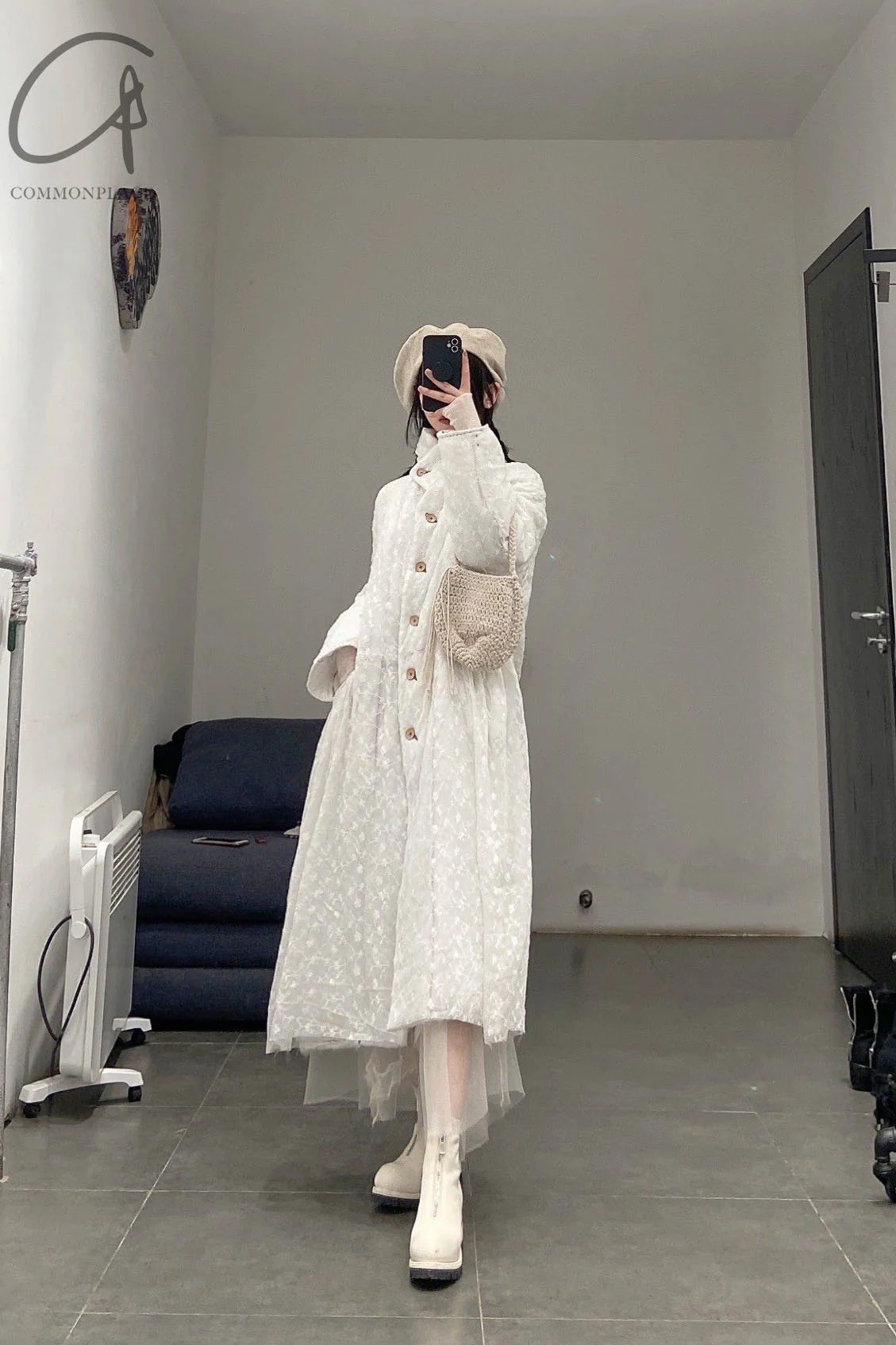 Peng Tai linen muslin coat W20121 - Image 19