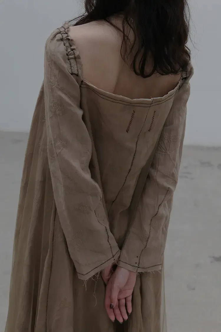 Peng Tai linen skirt AW19037 - Image 2