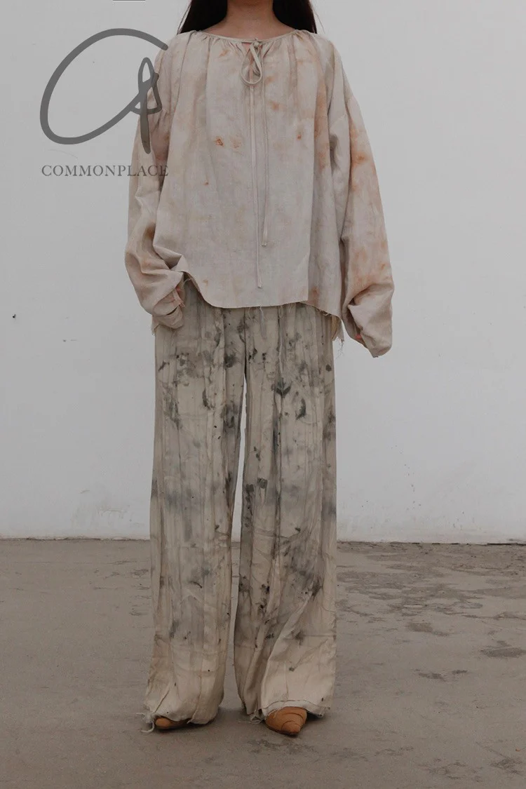 pengtai M21006 Linen dyed shepherd shirt - Image 7