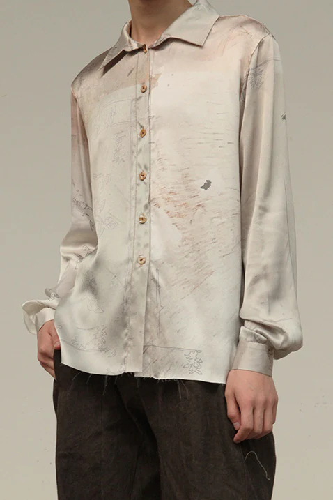 Peng Tai Mulberry Printed Shirt S21029