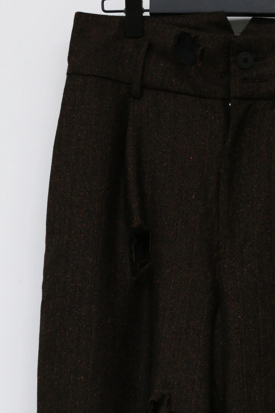 Pengtai old five-pocket wool pants MW21034 brown - Image 12
