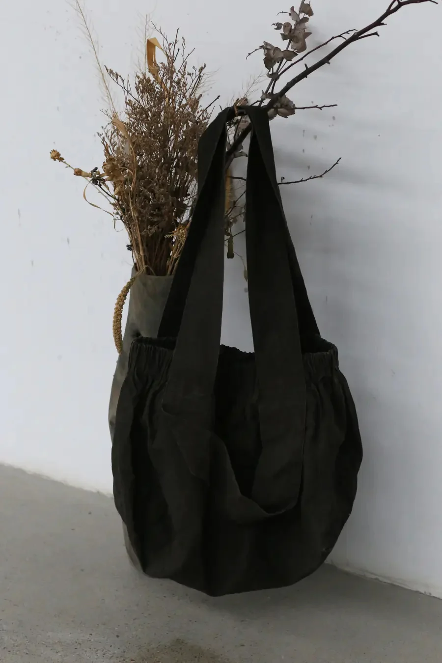 pengtai persimmon dyed cotton bag AW21018 PPT2036