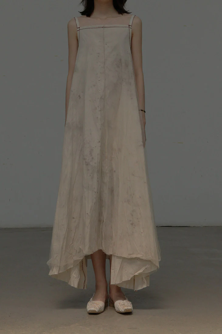 pengtai plant-dyed sling dress W20086 - Image 2