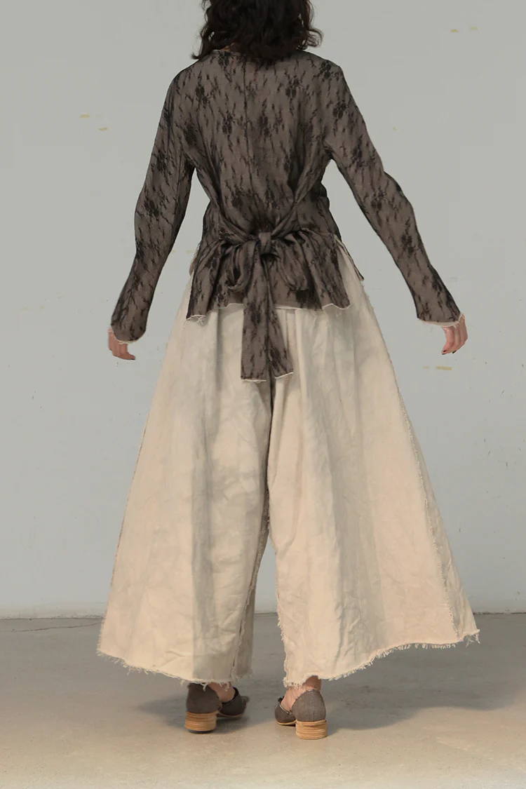 pengtai plant dyed trousers W20100 - Image 5