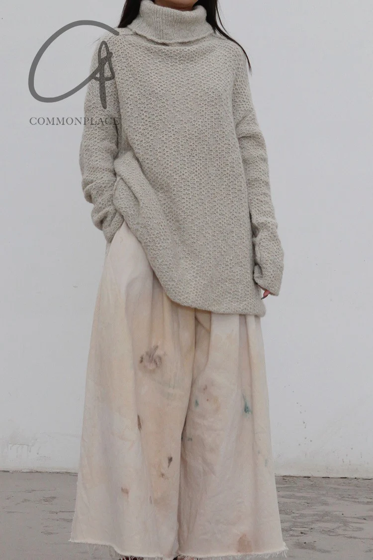 pengtai plant dyed trousers W20100 - Image 9