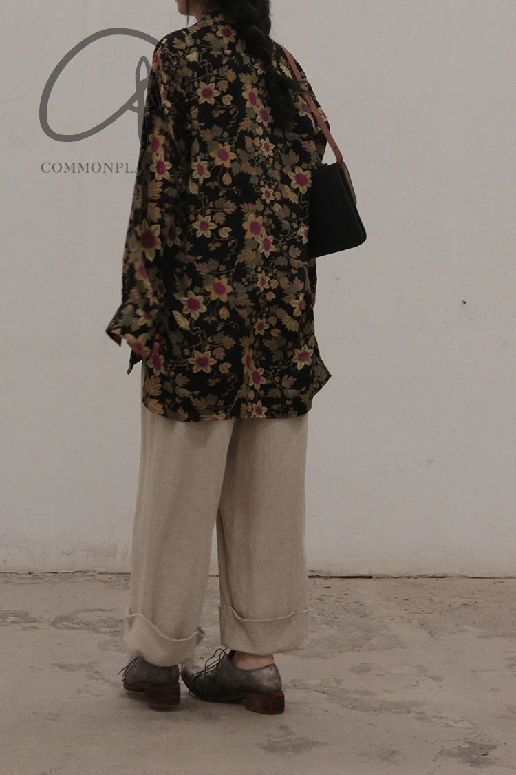 pengtai S210102 Linen button trousers PPT2010 - Image 14