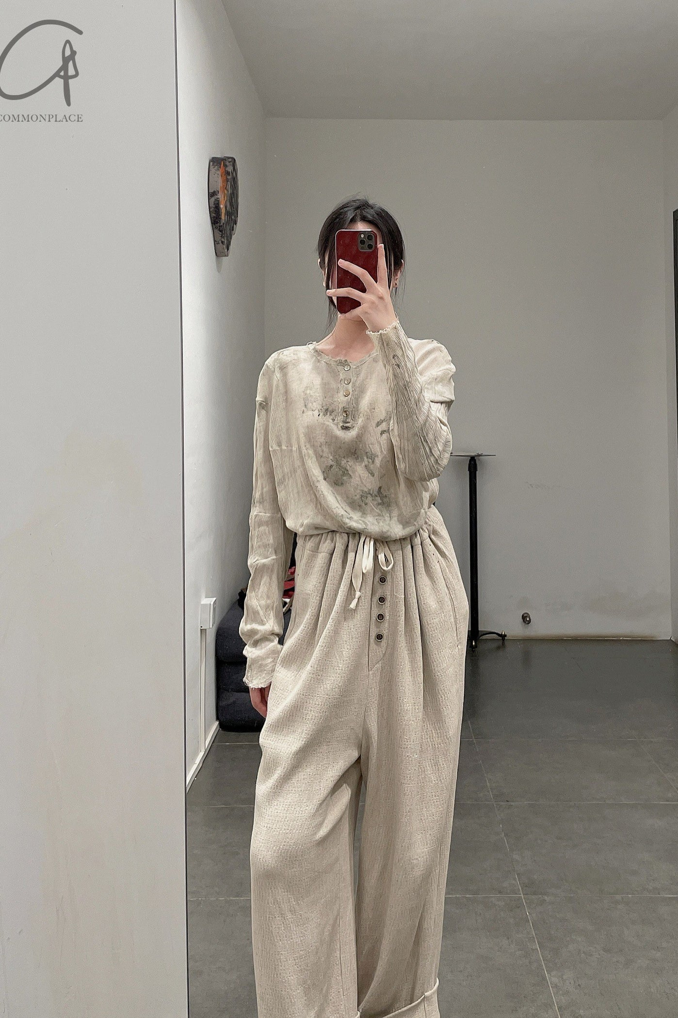 pengtai S210102 Linen button trousers PPT2010 - Image 34