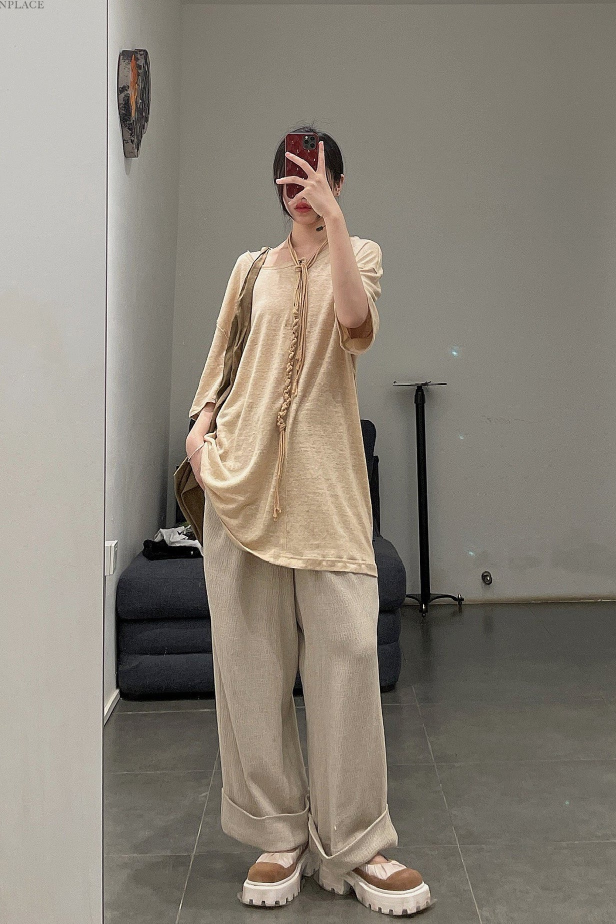 pengtai S210102 Linen button trousers PPT2010 - Image 37