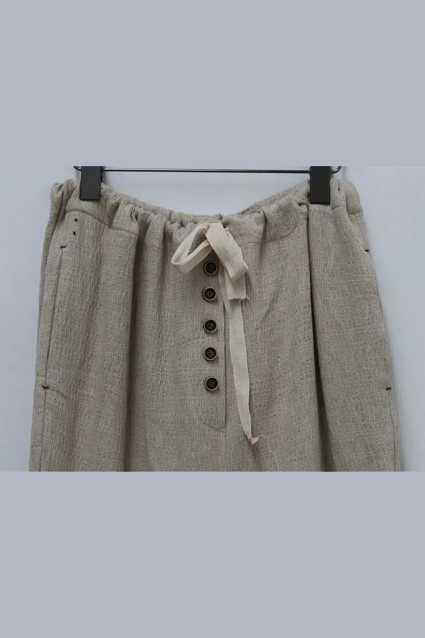 pengtai S210102 Linen button trousers PPT2010 - Image 9