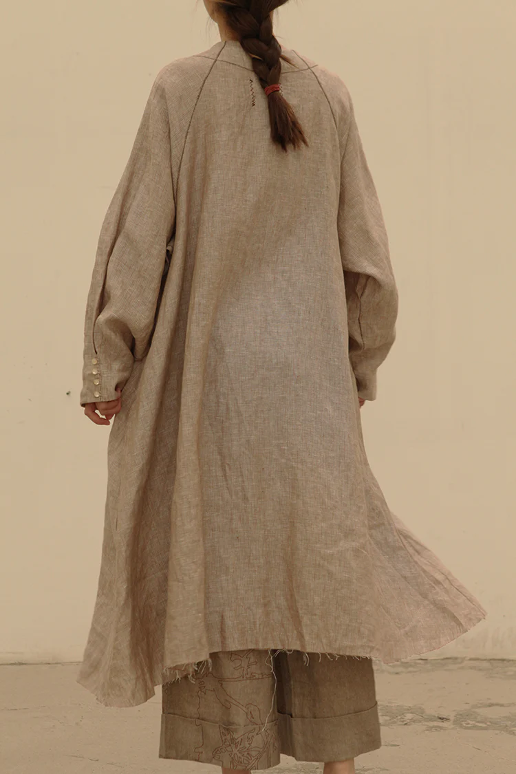 pengtai S210103 Linen button trousers PPT2010 - Image 16