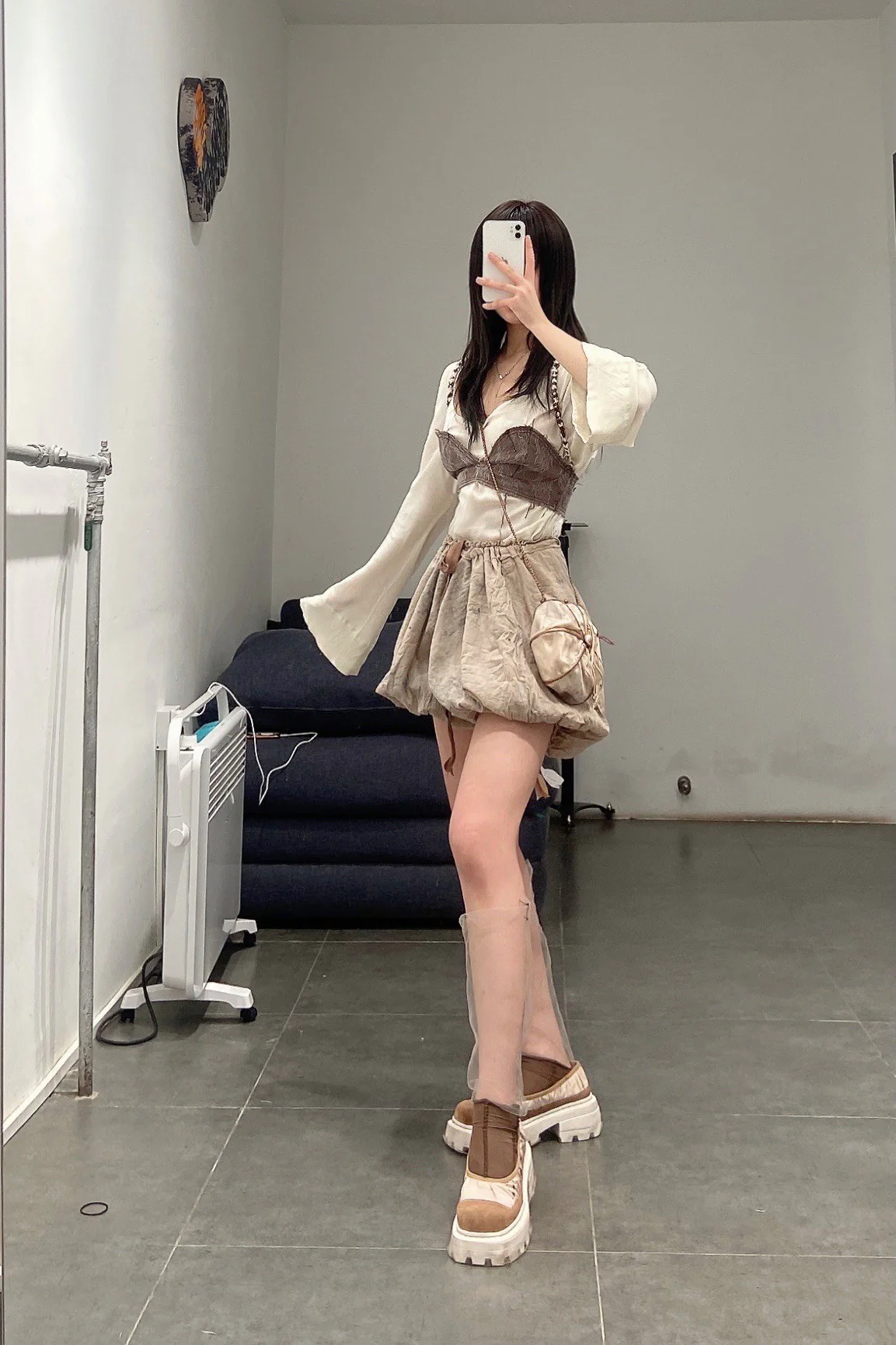 pengtai sheepskin flat shoes A21108 white PPT24 - Image 19