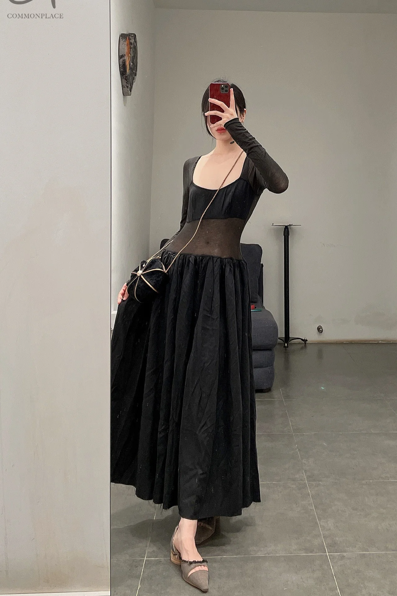 pengtai sheer dress PTS22C04-3 black ( PTS22C04 ) - Image 13