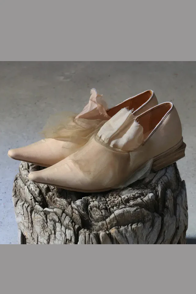 pengtai silk linen flat shoes W20164 - Image 4