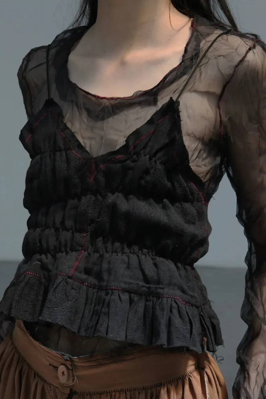 pengtai silk organza top AW19017 - Image 2