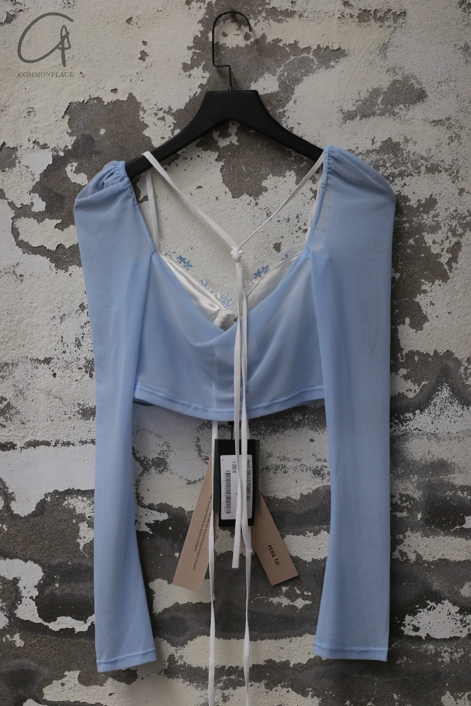 pengtai strappy LS top PTS24A08-3 blue and white (PTS24A08) - Image 7