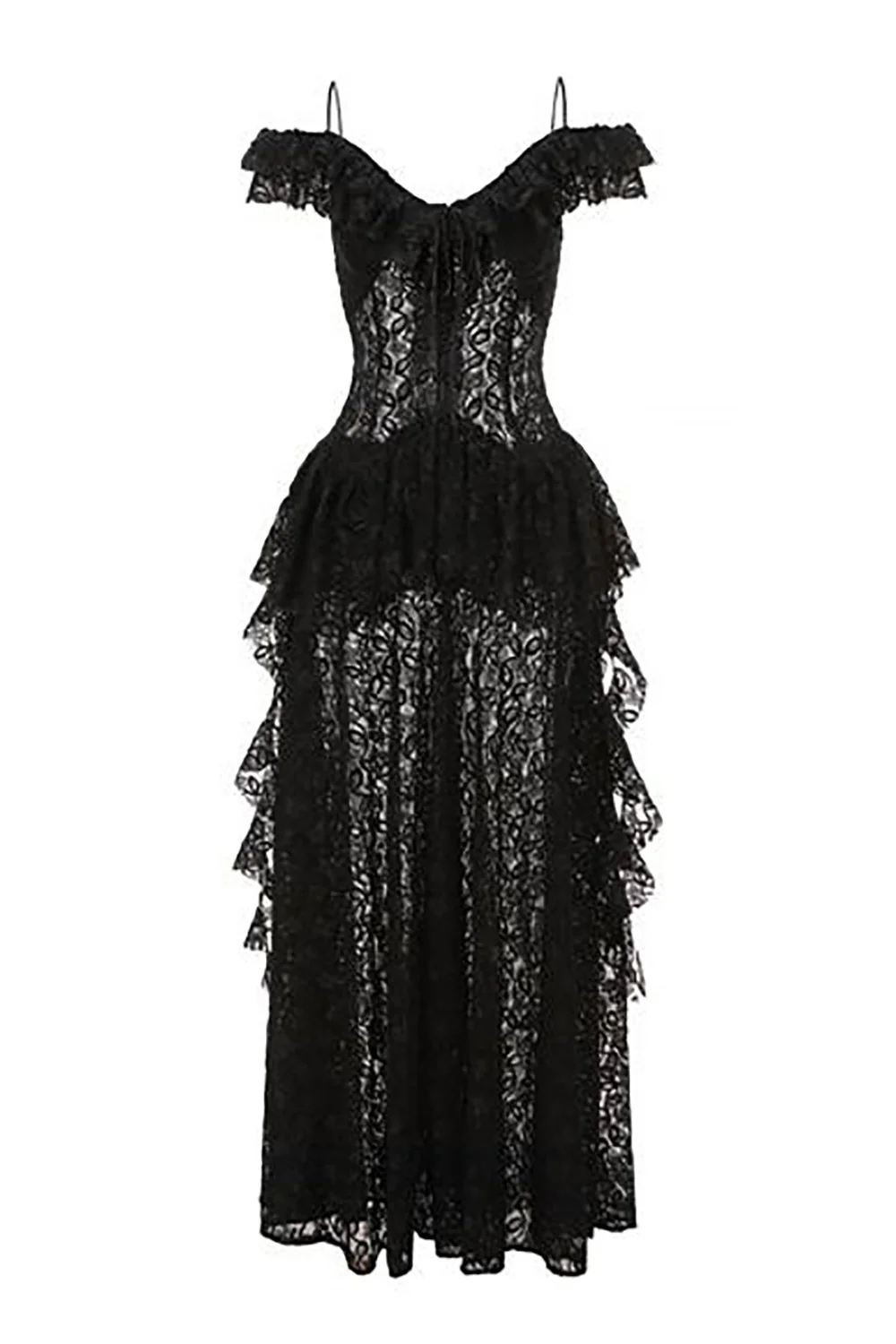 PengTai 24 Spring/Summer Lace-Up Pleated Dress PT-PTS24C15-1-MOHEI - Image 2
