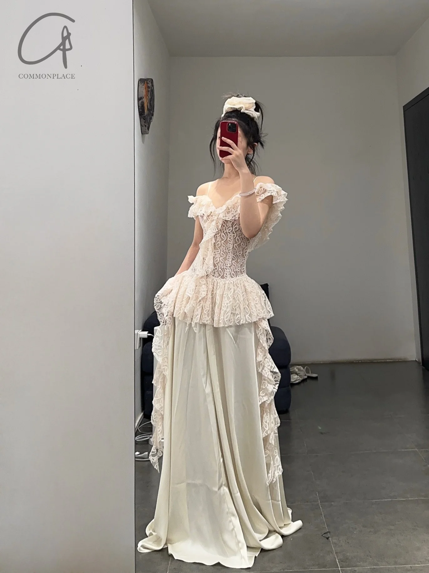 PengTai 24 Spring/Summer Lace-Up Pleated Dress PT-PTS24C15-2-0 - Image 11