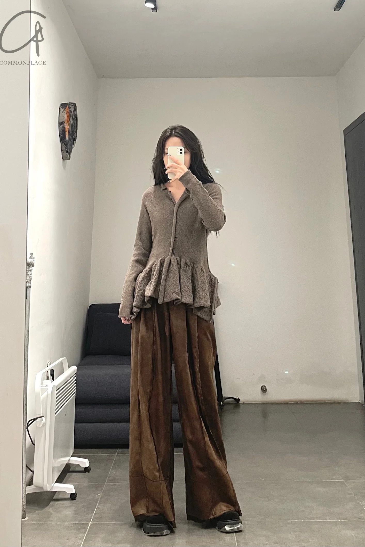 Peng Tai Classic High Waist Loose Casual Pants Series Collection PT-W21083-ZONG Brown PPT111 - Image 34