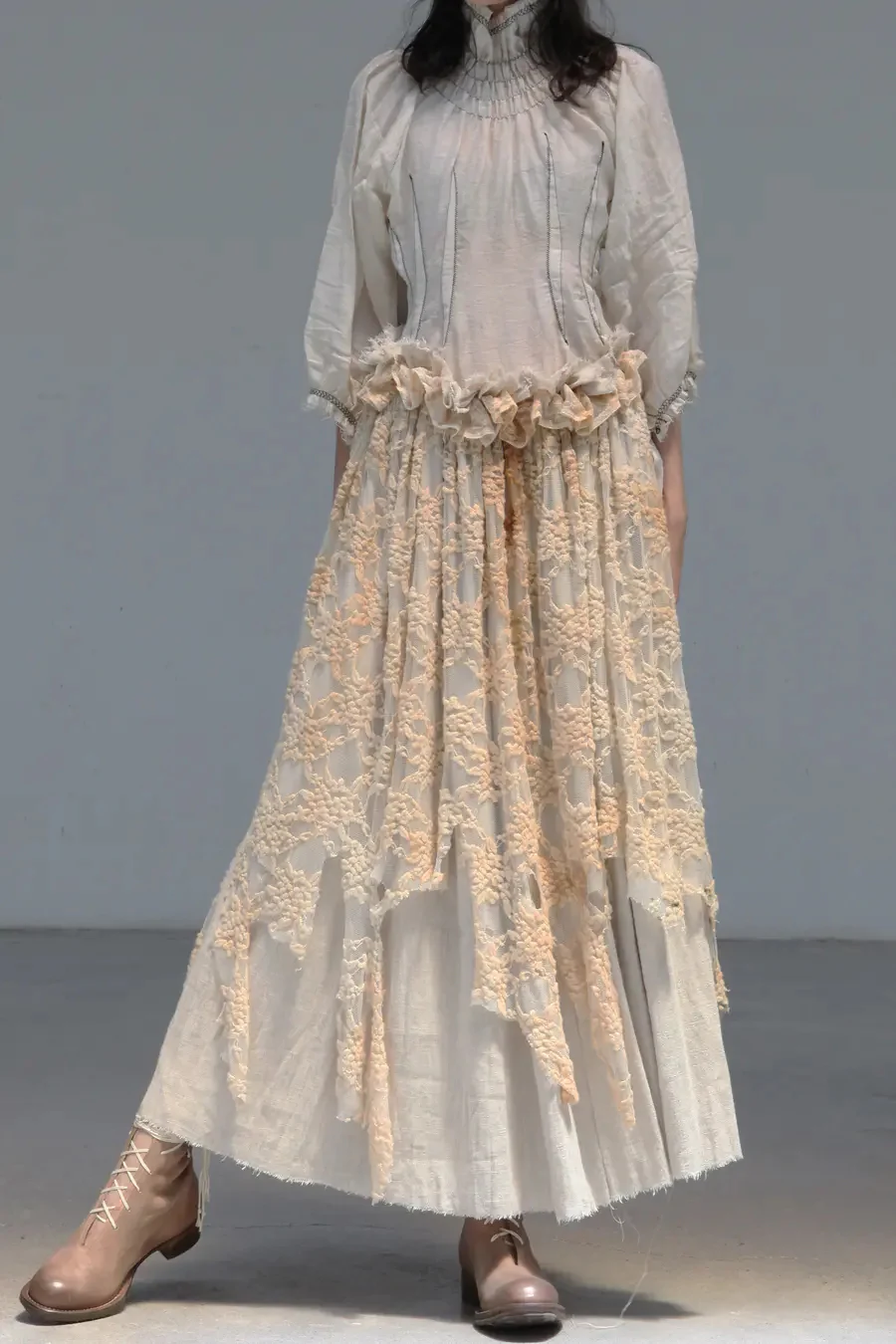 Pengtai Tea Dyed Silk Top AW19018 - Image 2