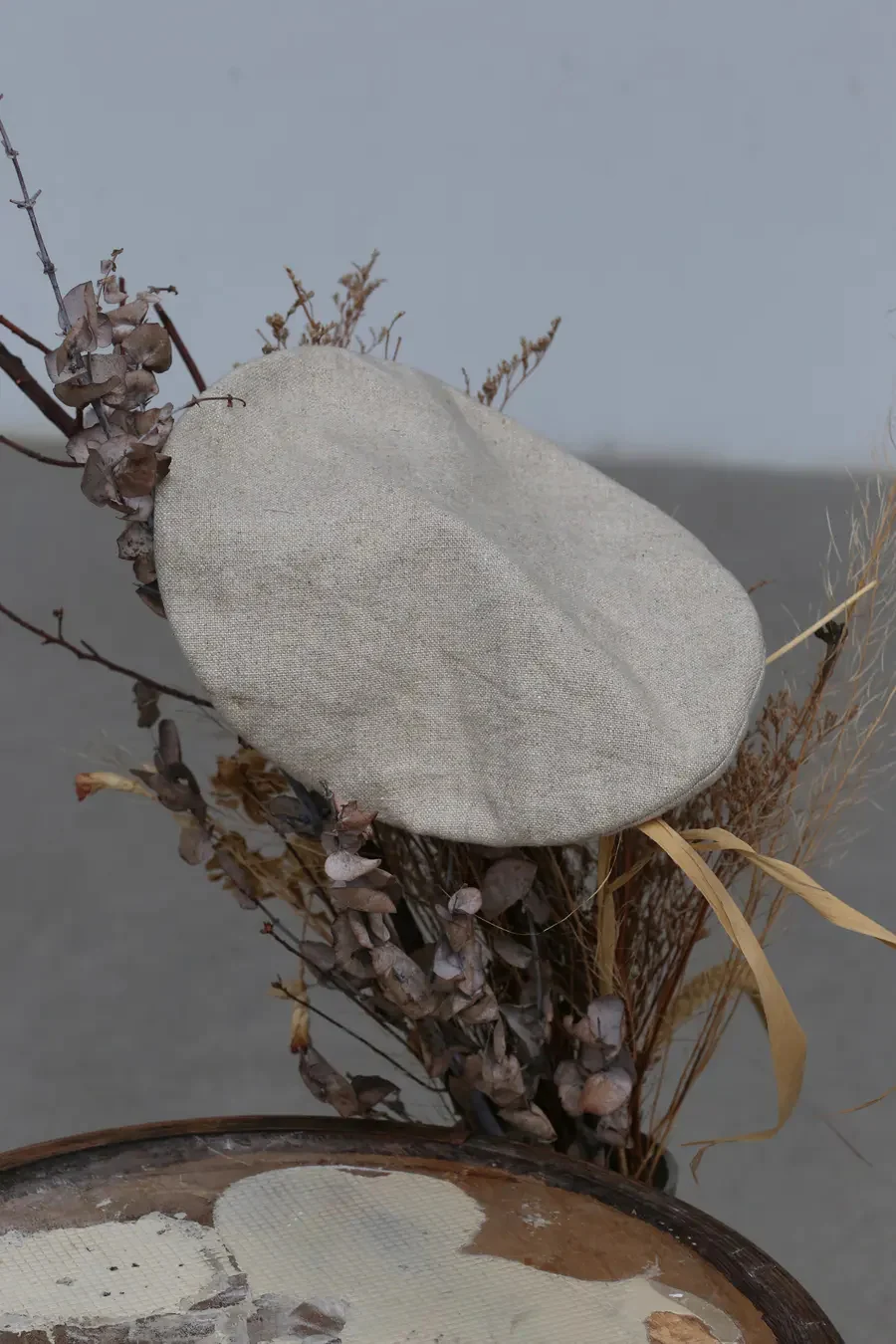 pengtai thick linen beret W20184 PPT199 - Image 3