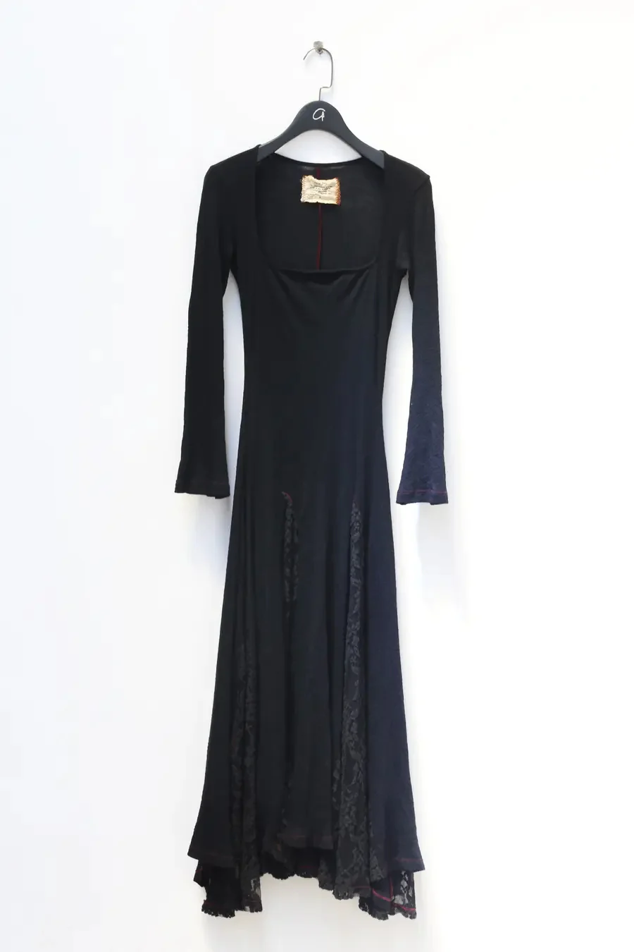 pengtai tight-fitting low-neck wool lace dress F017 - Image 5