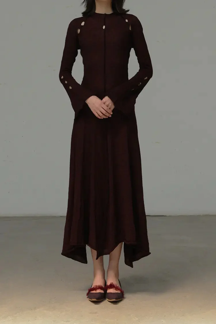 pengtai tight-fitting wool dress F015 - Image 2