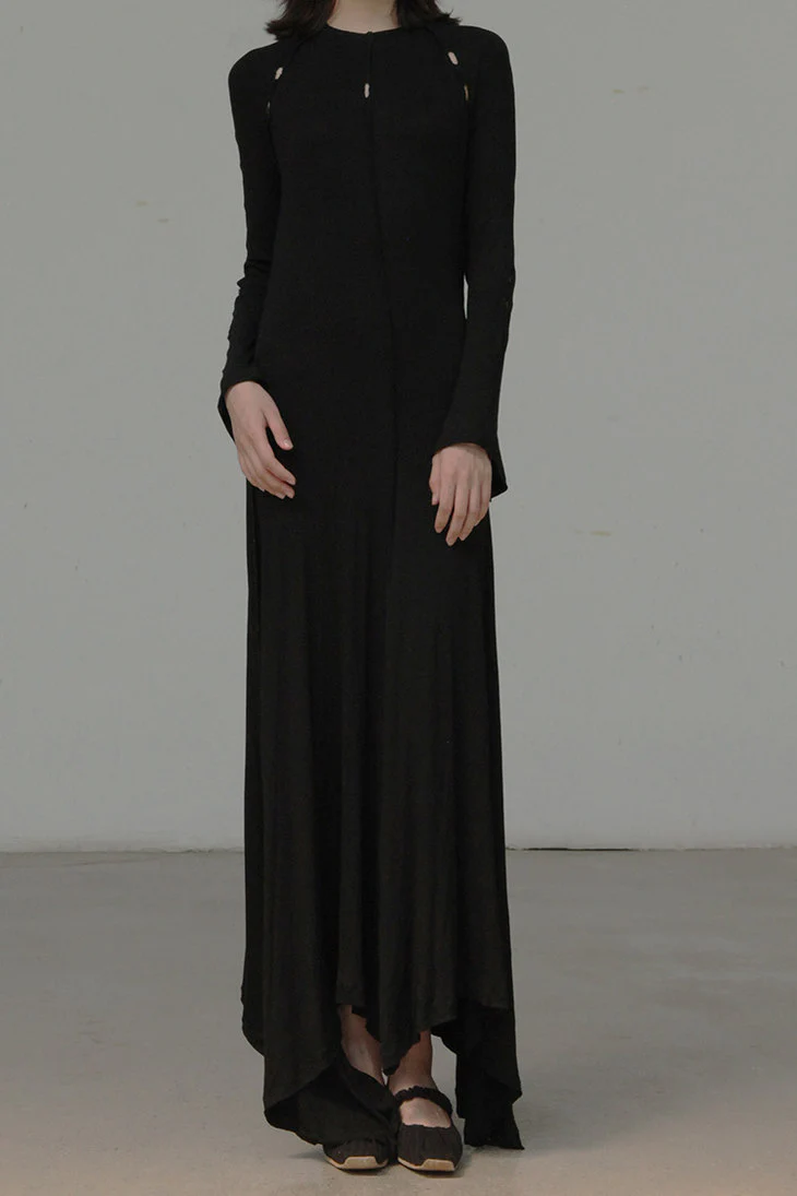 pengtai tight wool dress F016 PPT05 - Image 2