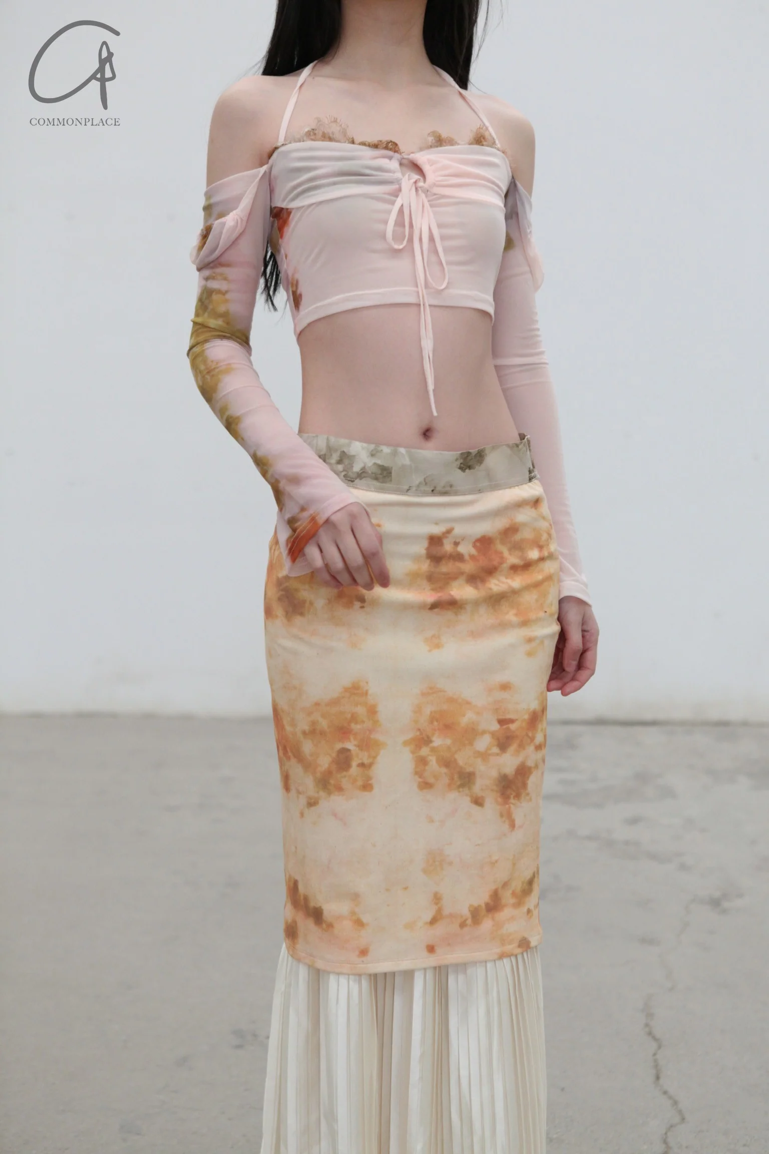 pengtai traditional Chinese medicine printed layered long skirt PTS24B03-2 random color (PTS24B03) - Image 3