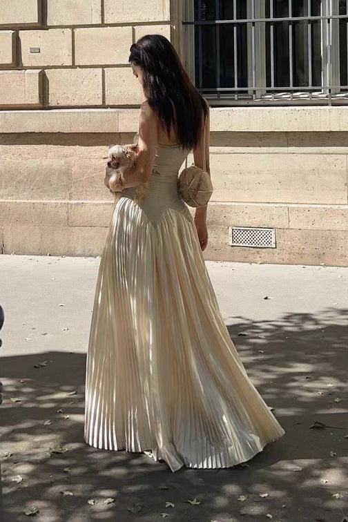 PengTai Chinese medicine printed pleated long skirt series PT-PTS24C09-1-BAI - Image 14