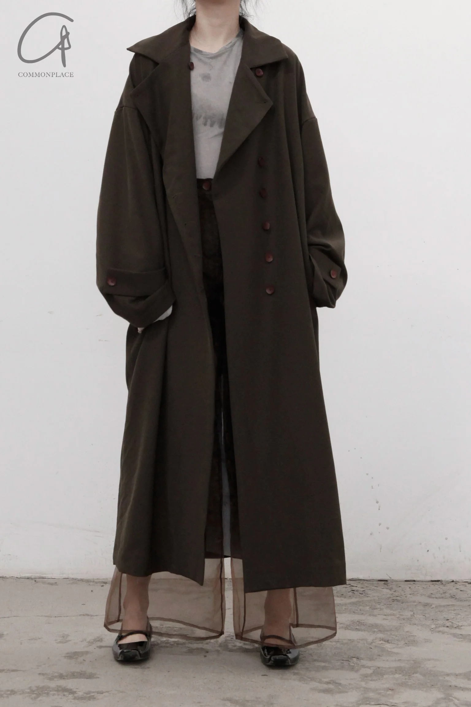 pengtai trench coat PTS22H02-2 Tan PTS22H02