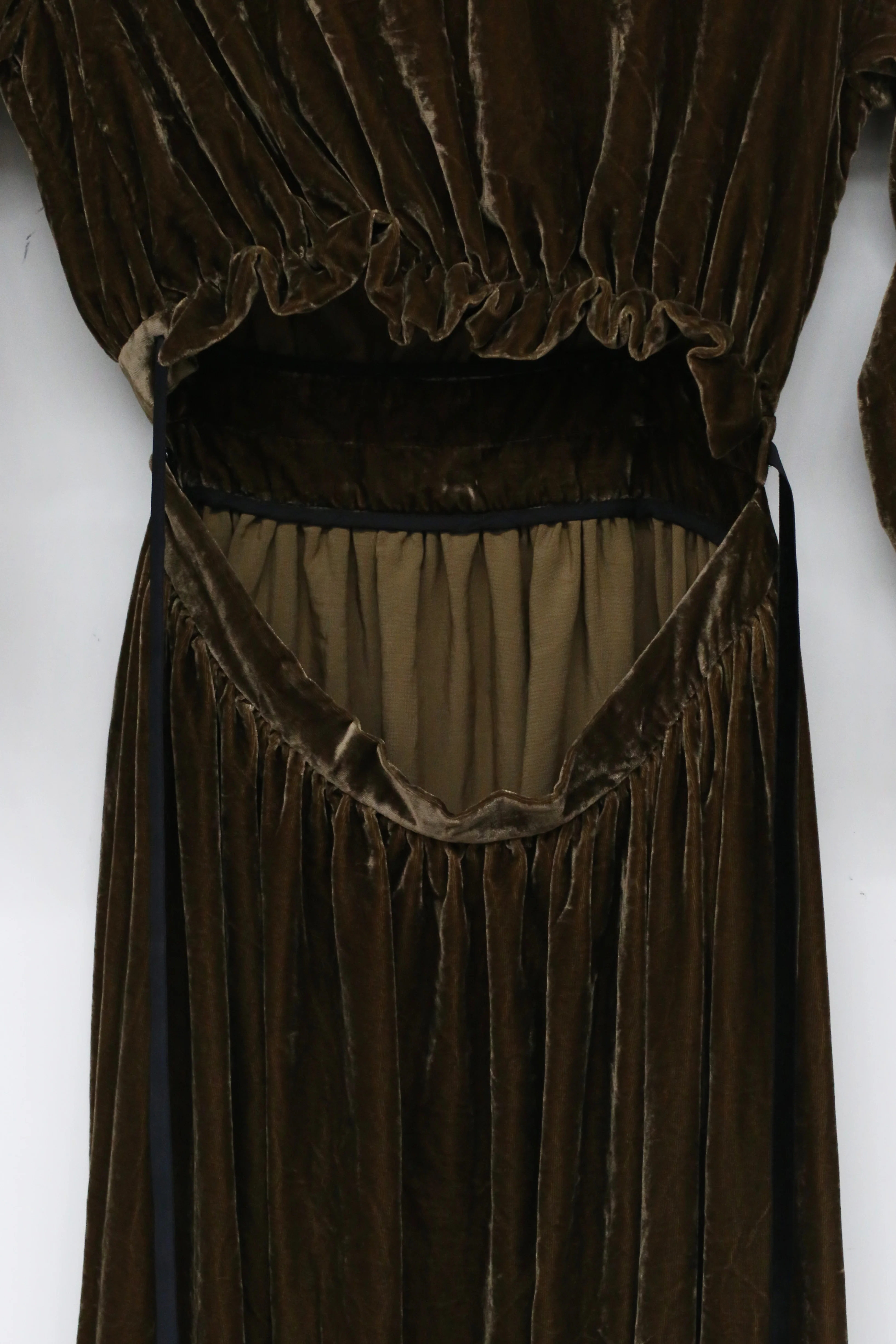 pengtai velvet dress W21041 brown - Image 6