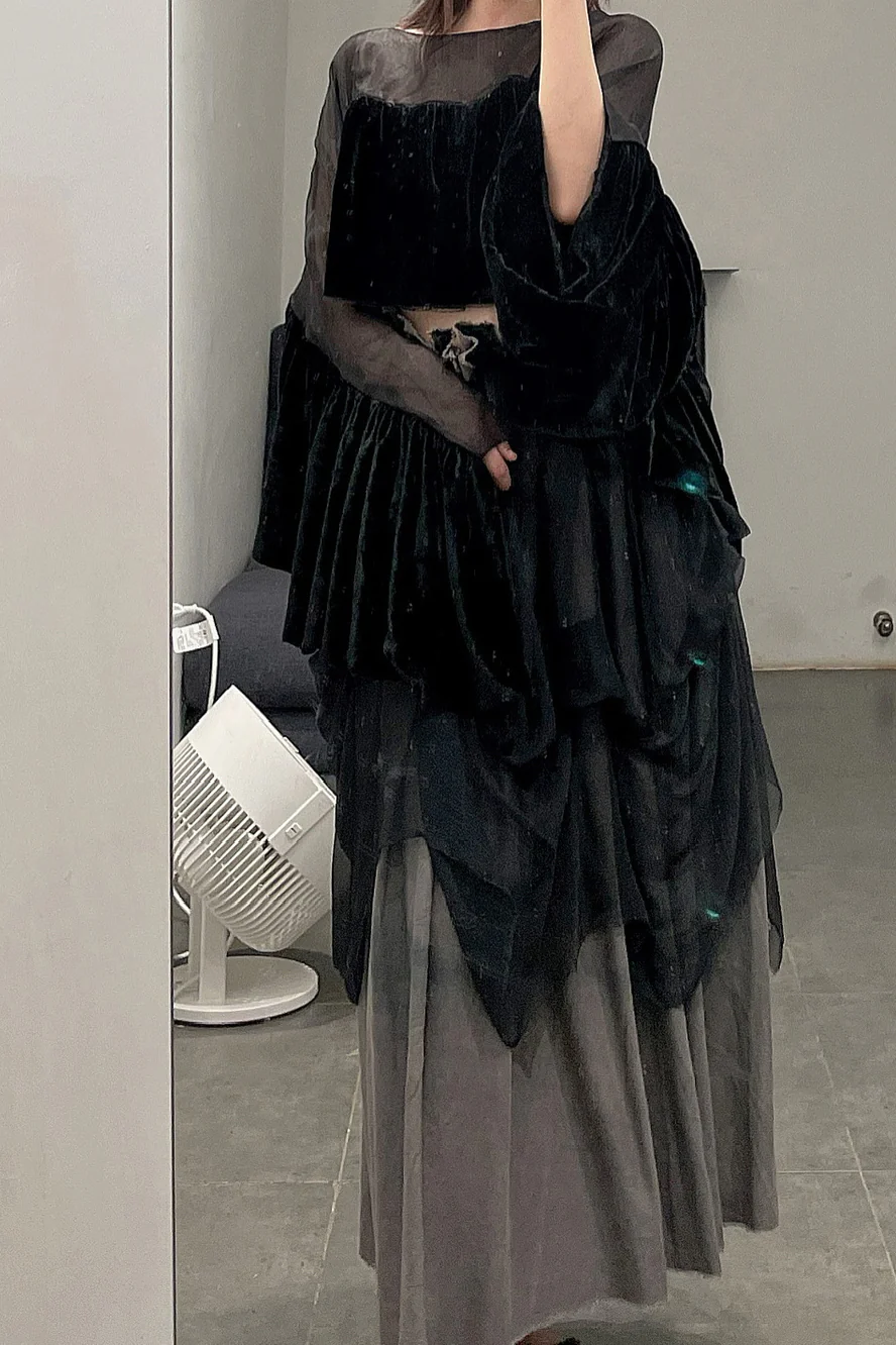 pengtai velvet organza top W21024 PPT2025 - Image 4