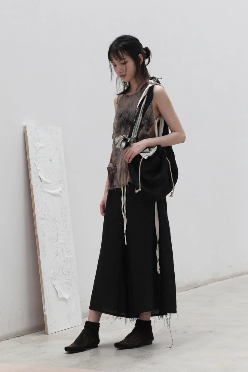 pengtai wide leg pants black II10002 PPT100 - Image 5