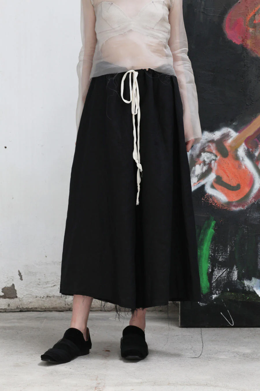 pengtai wide leg pants black II10002 PPT100 - Image 7