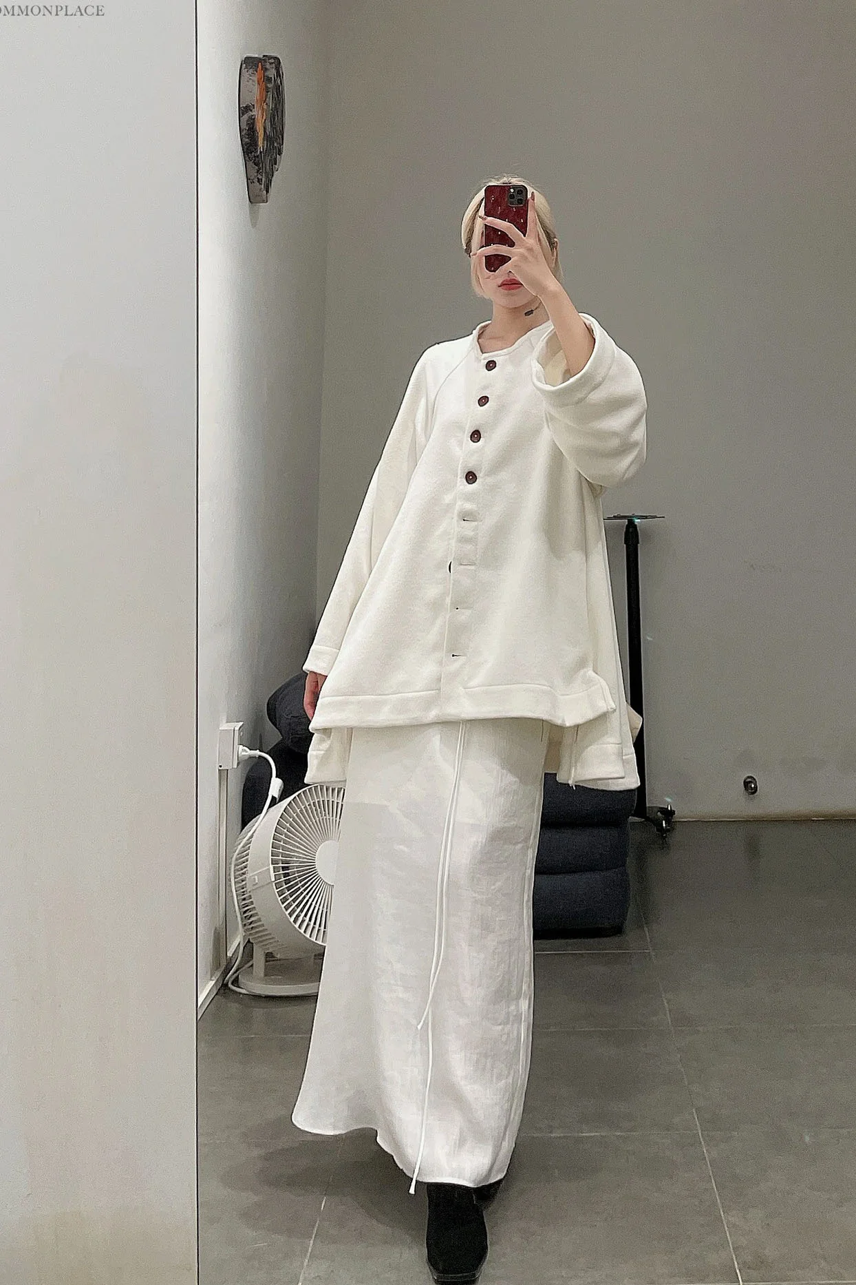 pengtai wool cardigan MRW22A03-2 white - Image 7