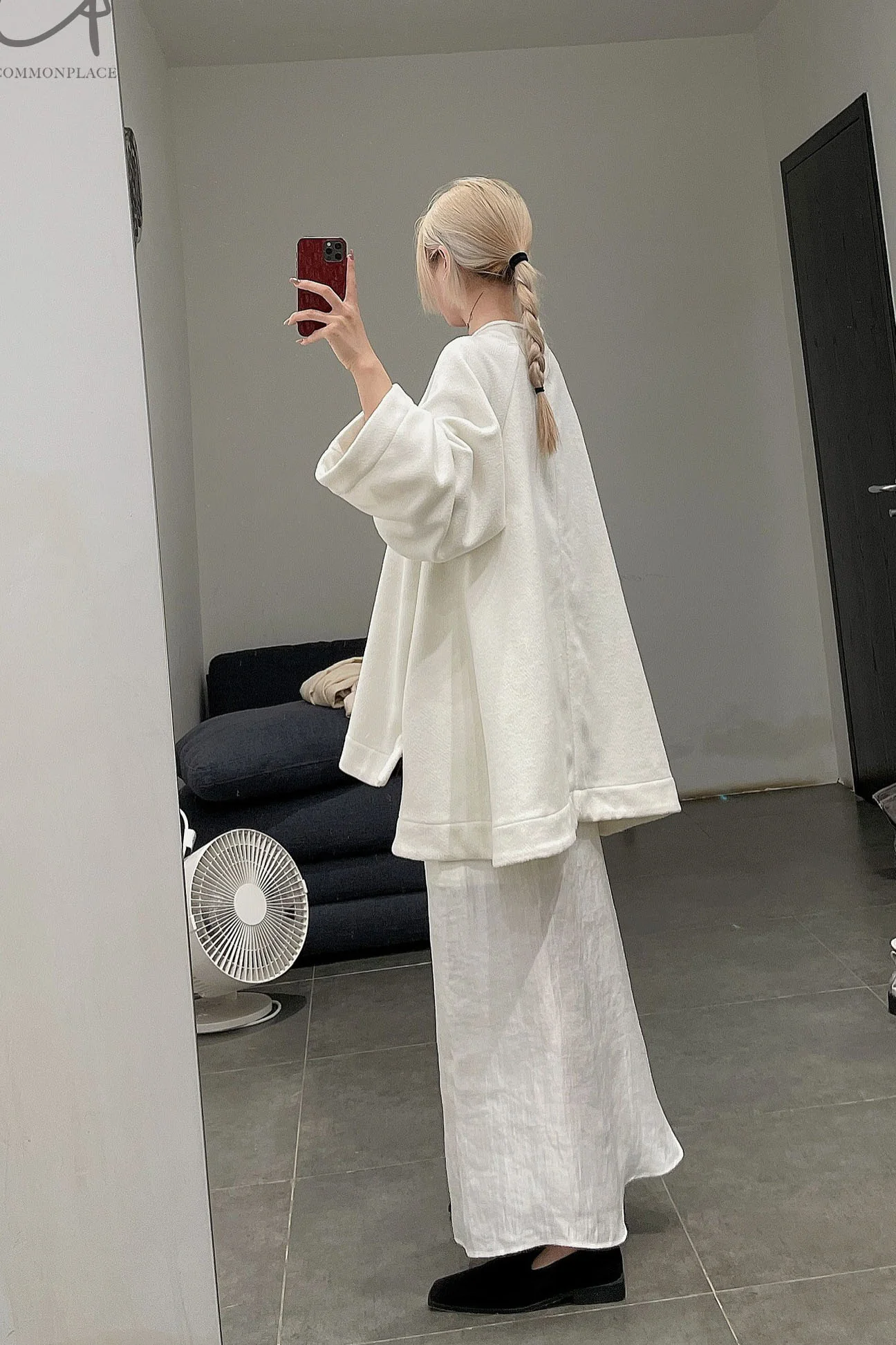 pengtai wool cardigan MRW22A03-2 white - Image 9