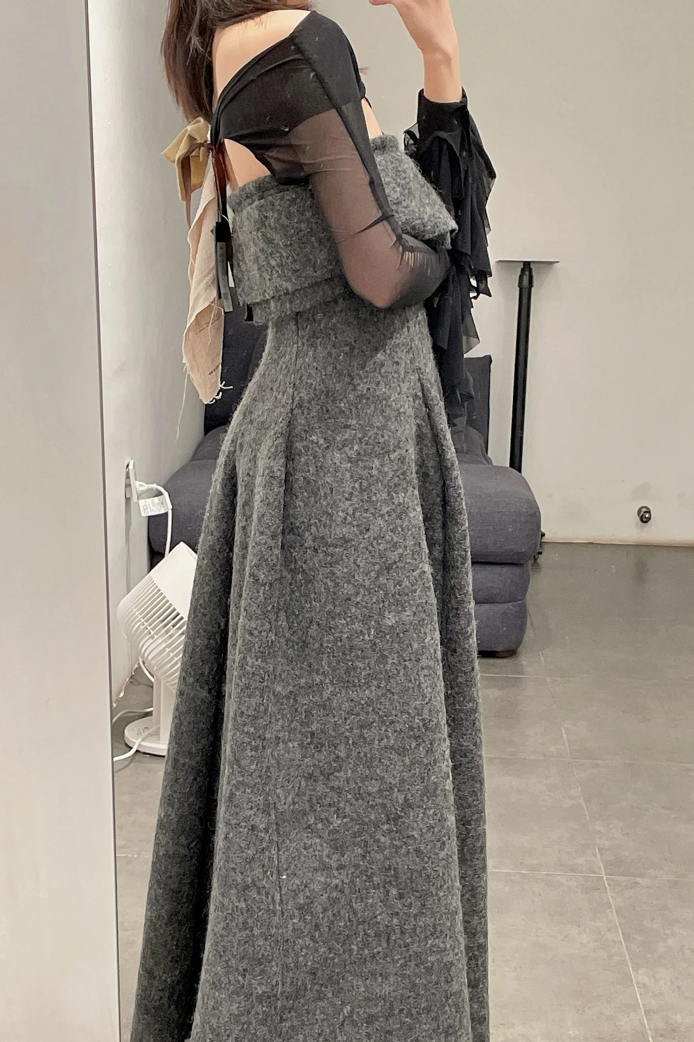 pengtai wool dress W21057 PPT2027 - Image 12