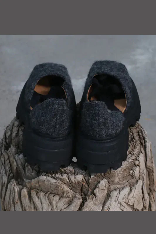 Pengtai wool flat shoes AW21041 gray PPT24 - Image 7