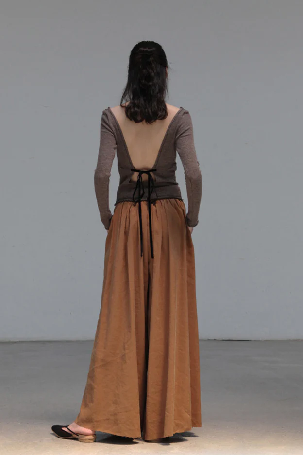pengtai wool halter lace-up top AW19026 PPT877 - Image 4