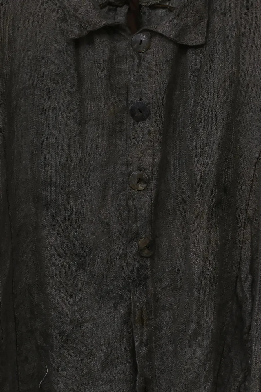 pengtai Wormwood dyed bag body structure linen shirt MW21015 - Image 4