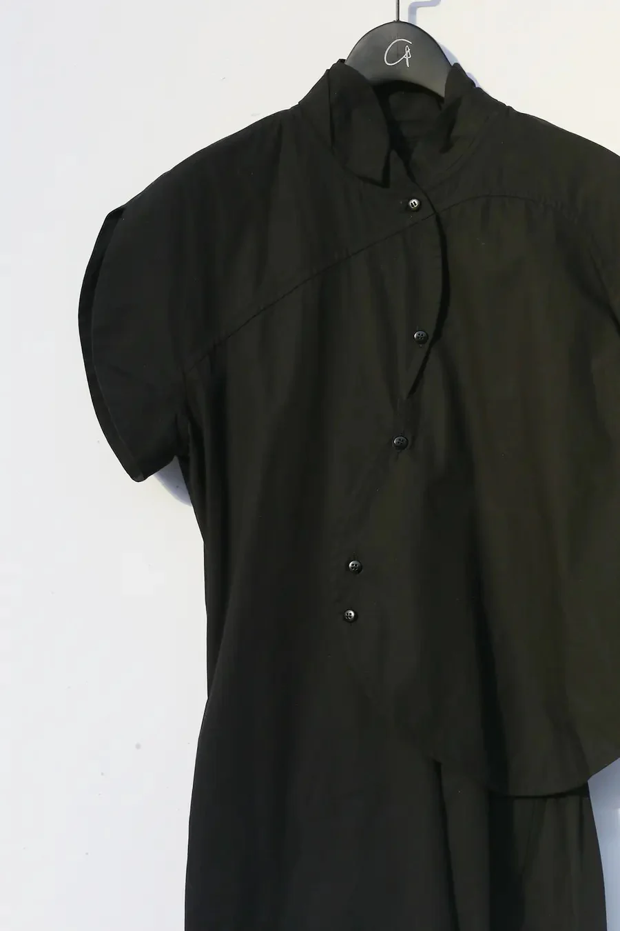 PHOEBE ENGLISH DRS268 Cloud Shirt Dress Black - Image 5