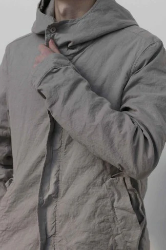 Poeme Bohemien (Long Hooded Jacket) PA-01 T-13 LGREY MEN - Image 20