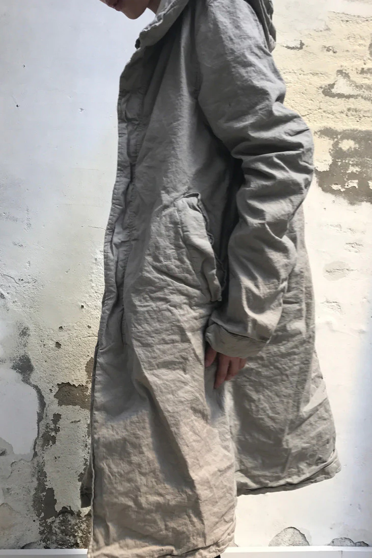 Poeme Bohemien (Long Hooded Jacket) PA-01 T-13 LGREY MEN - Image 24