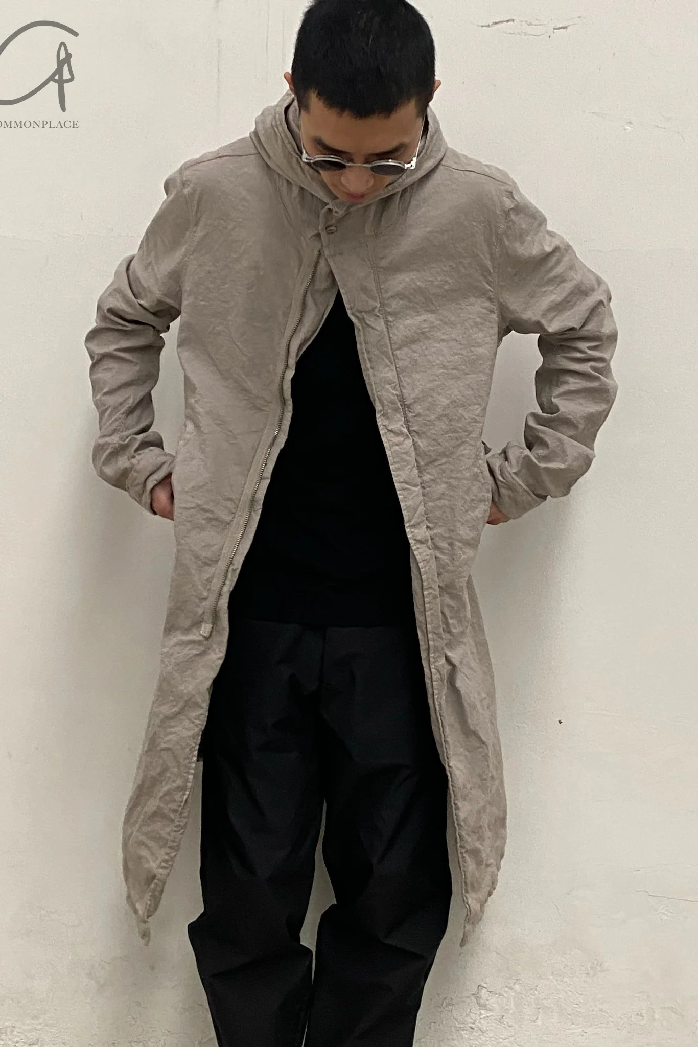 Poeme Bohemien (Long Hooded Jacket) PA-01 T-13 LGREY MEN - Image 28